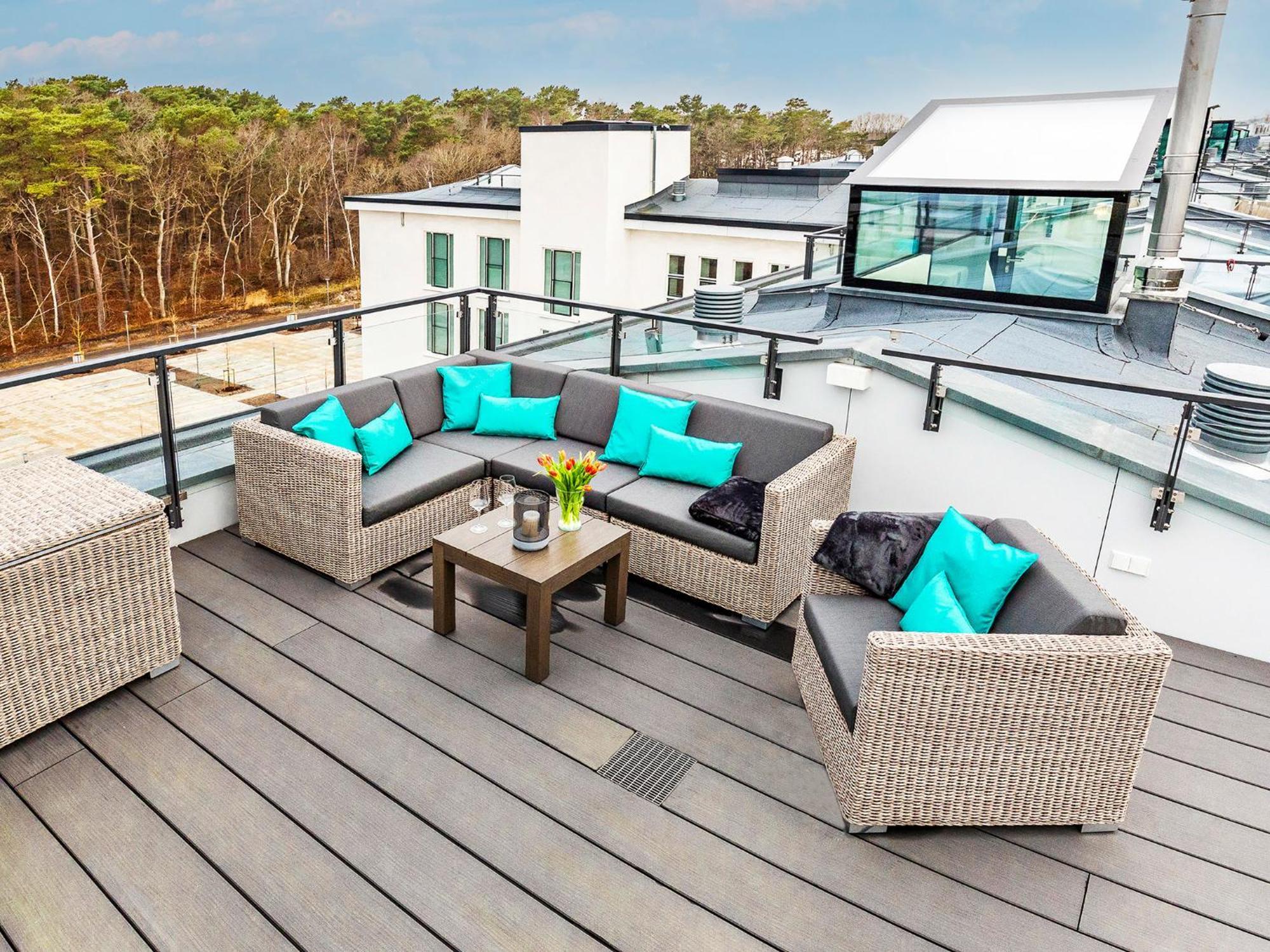 Fewo Prora - Kingfisher Dachterrasse Binz Esterno foto